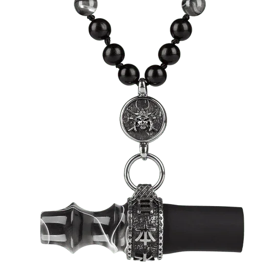 Japona Hookah Personal Mouthtip - Samurai Beads - Grey