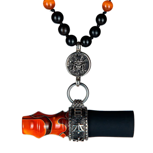 Japona Hookah Personal Mouthtip - Samurai Beads - Orange