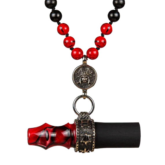 Japona Hookah Personal Mouthtip - Samurai Beads - Red