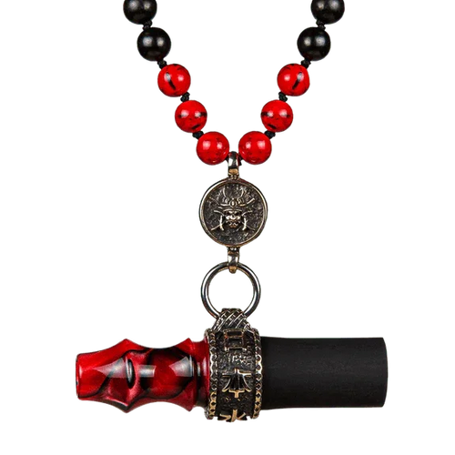 Japona Hookah Personal Mouthtip - Samurai Beads - Red
