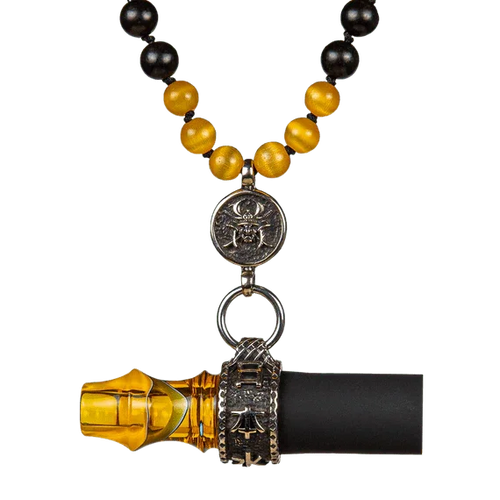 Japona Hookah Personal Mouthtip - Samurai Beads - Yellow