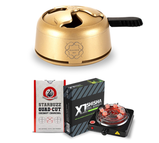 Kaloud 1+ HMD + Quad Cut Coal + X1 Burner - Gold Auris
