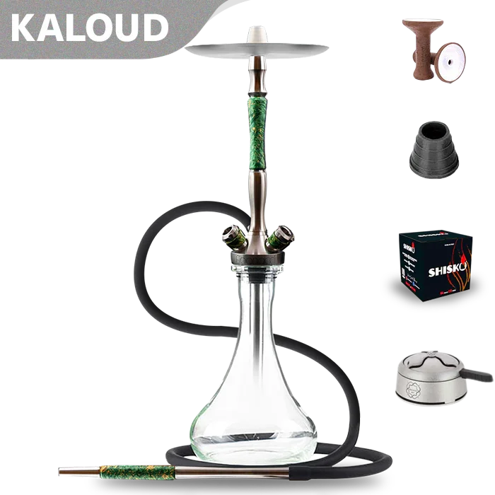 Union Hookah Fibonacci Hookah - Stabilised Wood-Green
