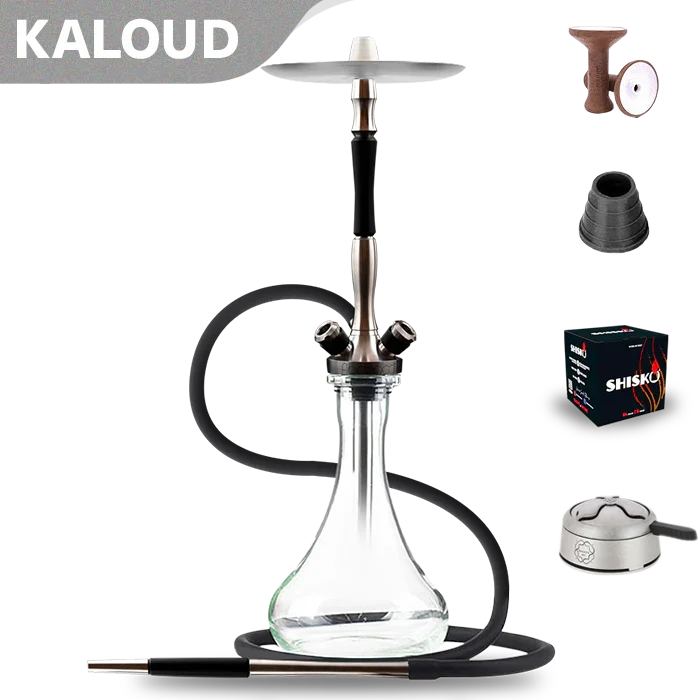 Union Hookah Fibonacci Hookah - Black Exotic Wood