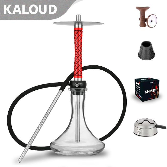 Geometry Hookah Little Bro - Rhombus Rouge