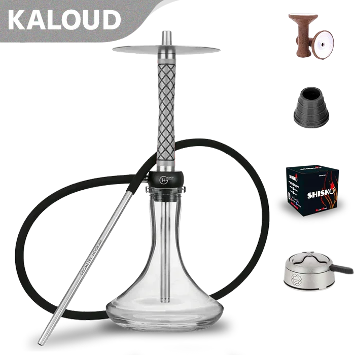 Geometry Hookah Little Bro - Rhombus Grey