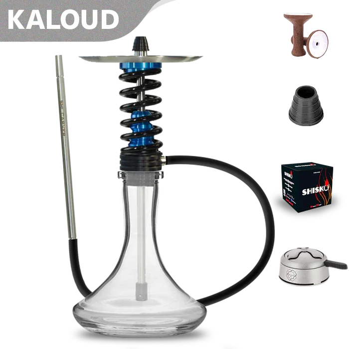Shi Carver Static Easy Hookah - Lagoon