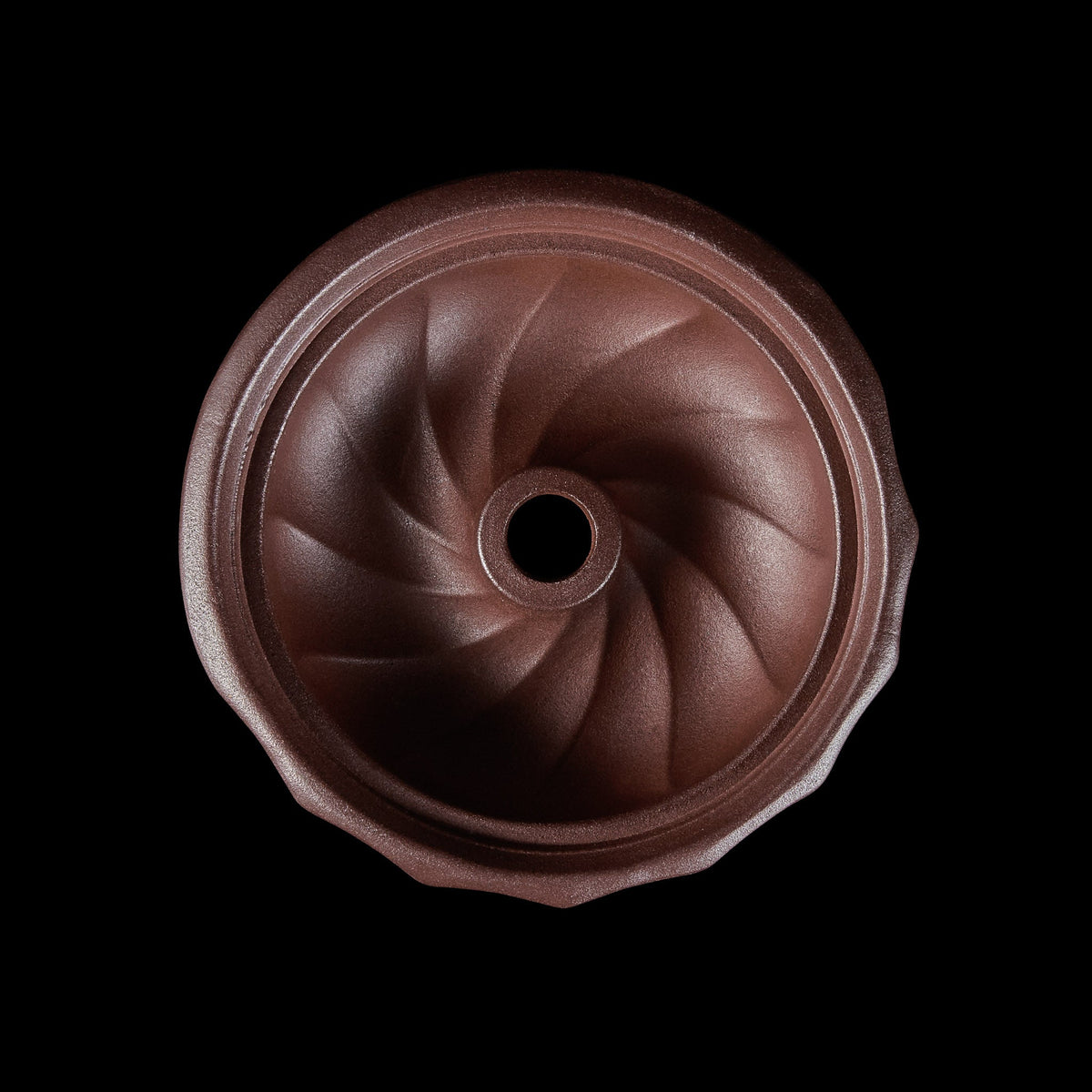 Kaloud Samsaris Kore Qi Red Clay Hookah Bowl - tall, top view