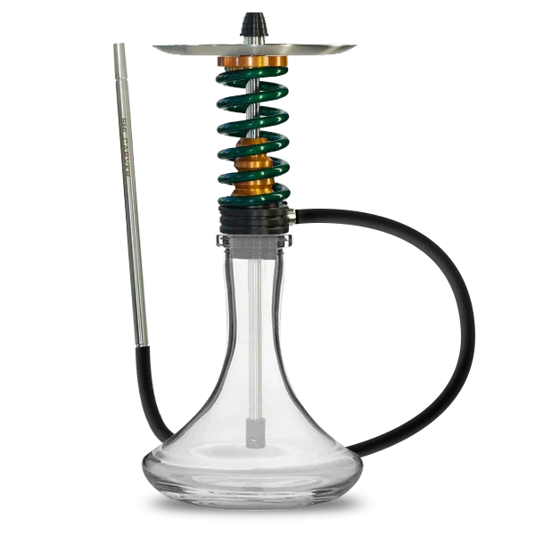 Shi Carver Static Easy Hookah - Gold Emieralde