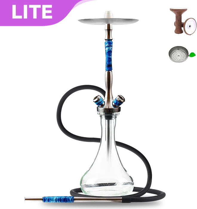 Union Hookah Fibonacci Hookah - Blue Acrylic