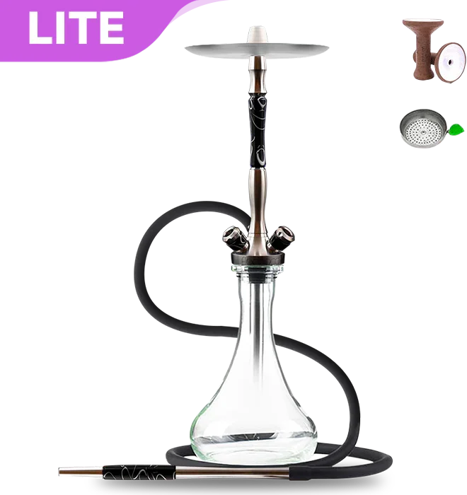 Union Hookah Fibonacci Hookah - Black Acrylic