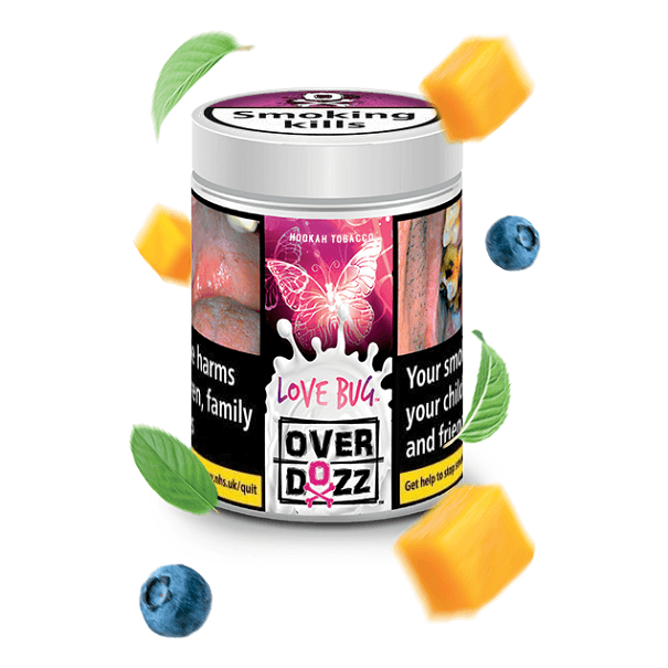 OverDozz Love Bug (Tropical Fruits and Mint) 50g Flavour