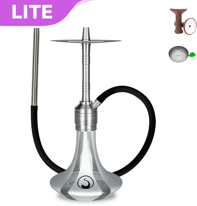 Steamulation Mini Gen. II Hookah - Silver Matt Metalic