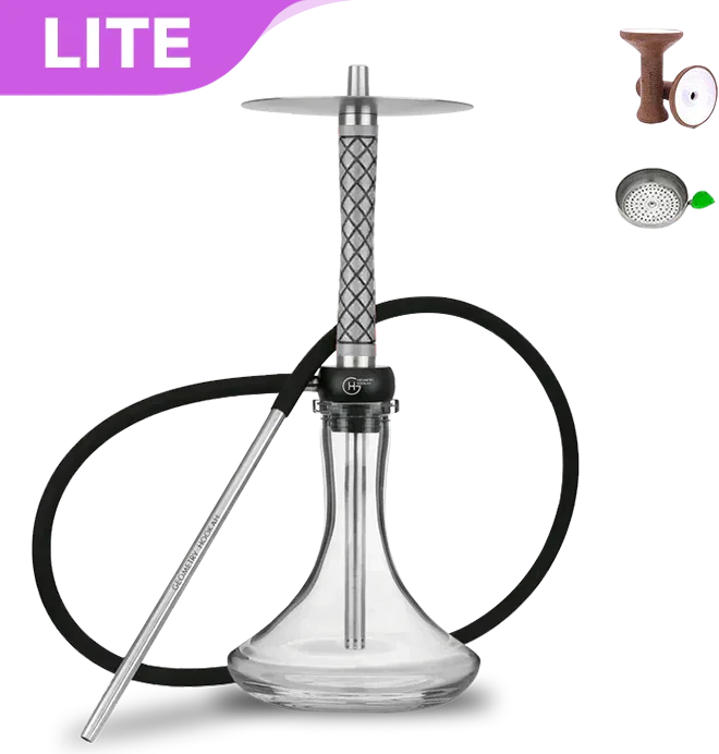 Geometry Hookah Little Bro - Rhombus Grey