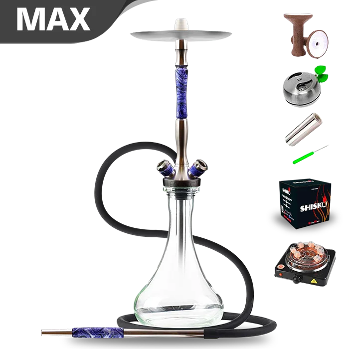 Union Hookah Fibonacci Hookah - Purple Acrylic