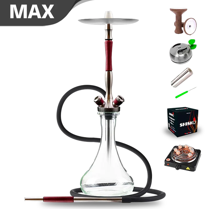 Union Hookah Fibonacci Hookah - Amaranth-Exotic Woods
