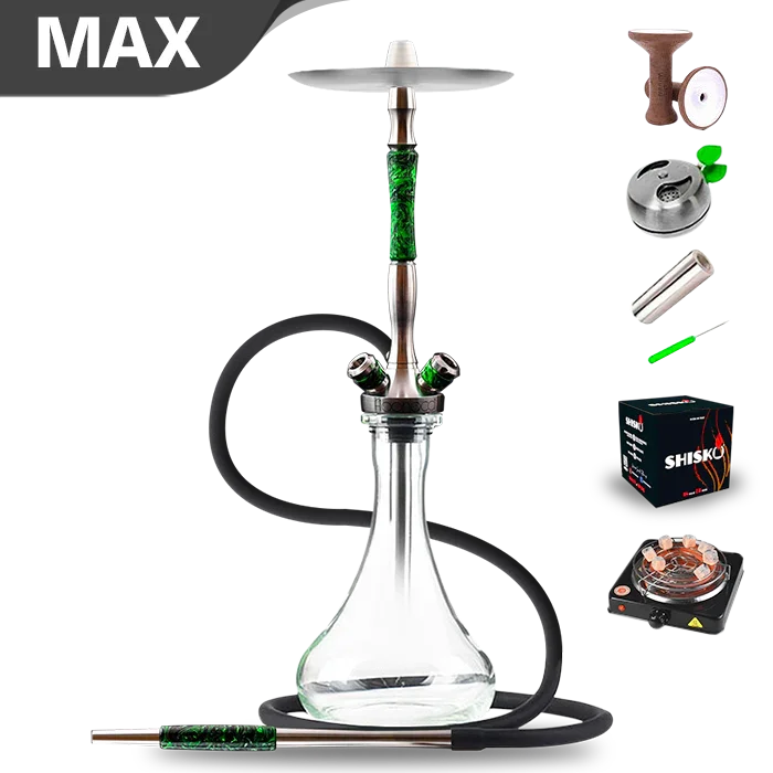Union Hookah Fibonacci Hookah - Green Acrylic