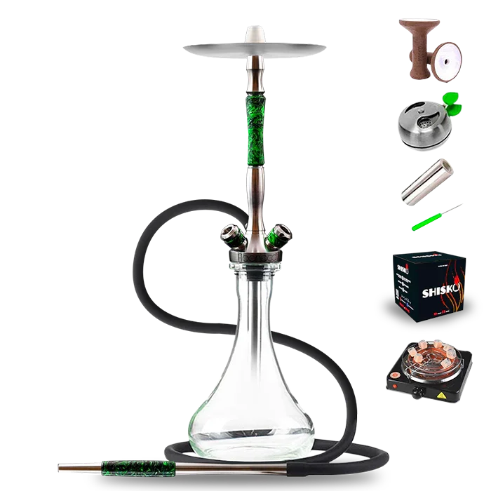 Union Hookah Fibonacci Hookah - Green Acrylic
