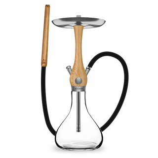 Wookah Mini Oak Smooth Hookah - Shisha Only