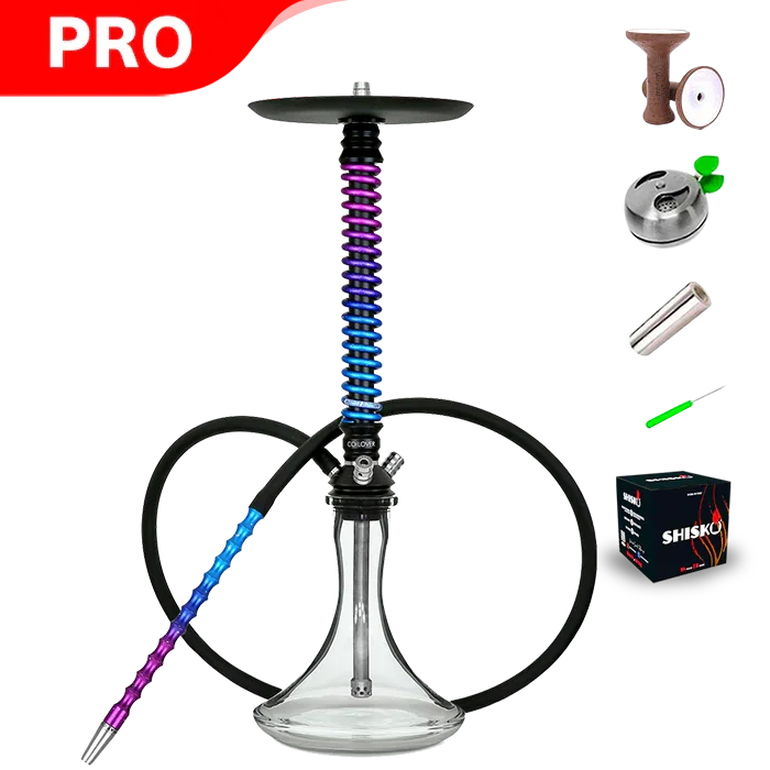 Mamay Customs Coilover Hookah - Black Space - shishagear