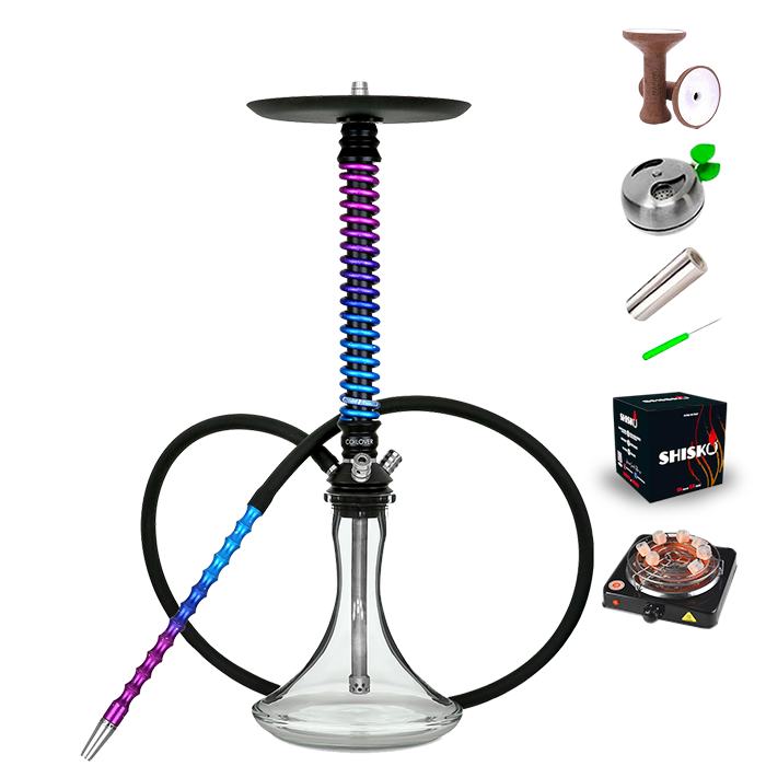 Mamay Customs Coilover Hookah - Black Space