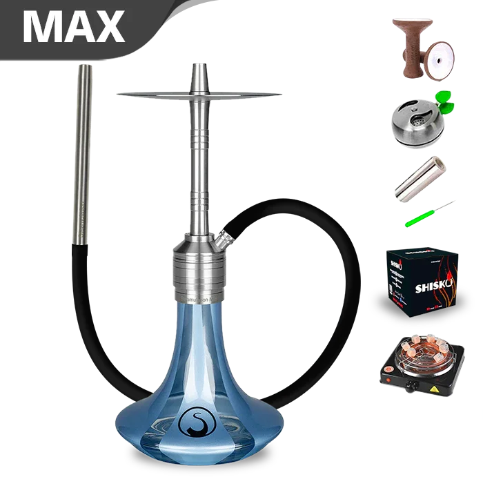 Steamulation Mini Gen. II Hookah - Sky Blue Metalic