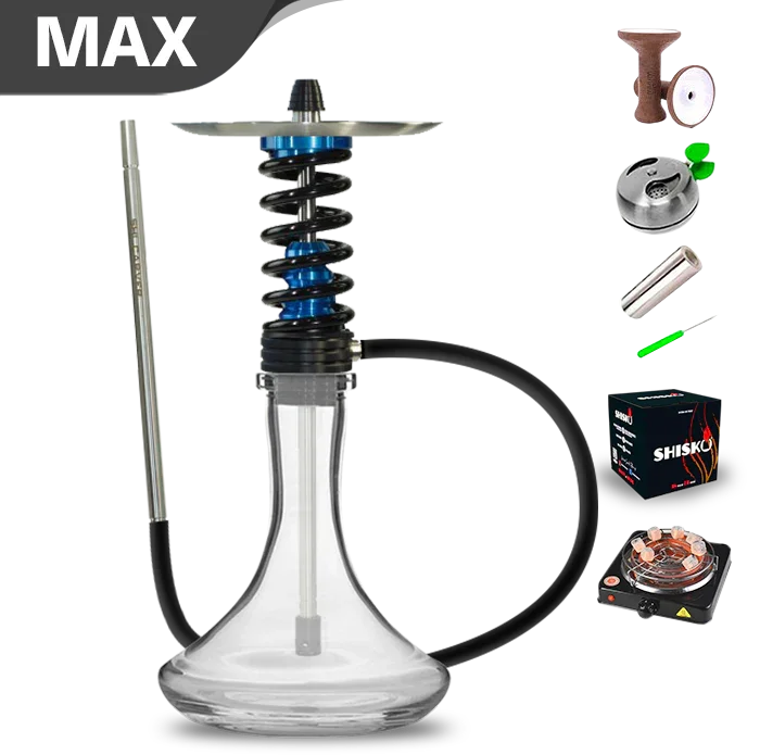Shi Carver Static Easy Hookah - Lagoon