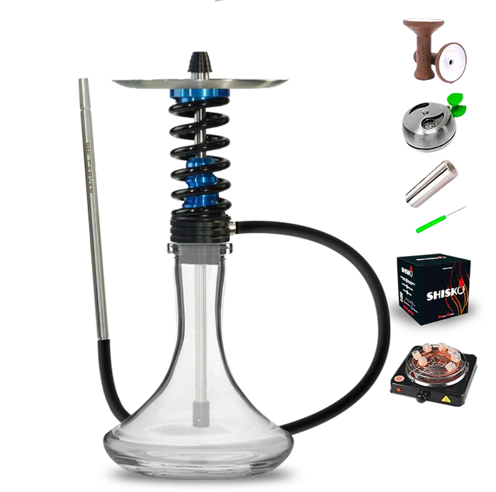 Shi Carver Static Easy Hookah - Lagoon