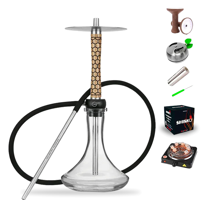Geometry Hookah Little Bro - Honeycomb Natural