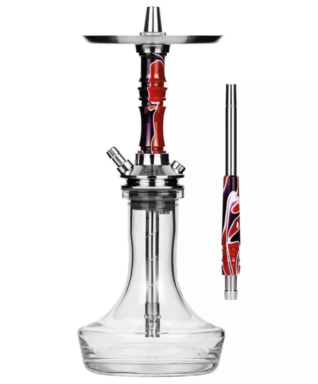 Moze Breeze Pro Candy Line Hookah - Red/Purple