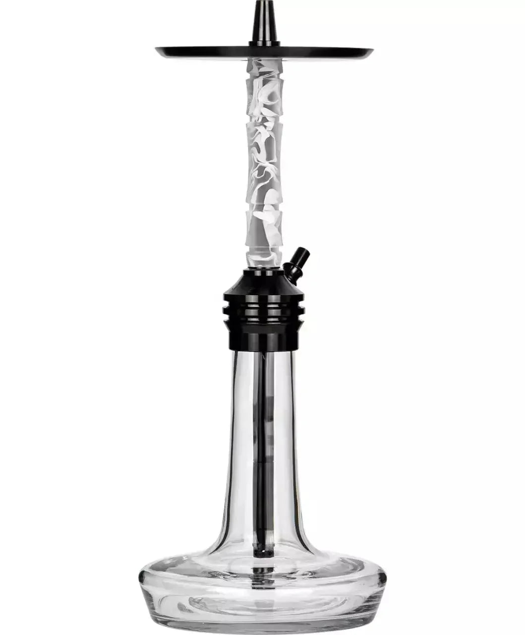 Cachimba Moze Varity Lounge negra transparente - Esmerilado ondulado