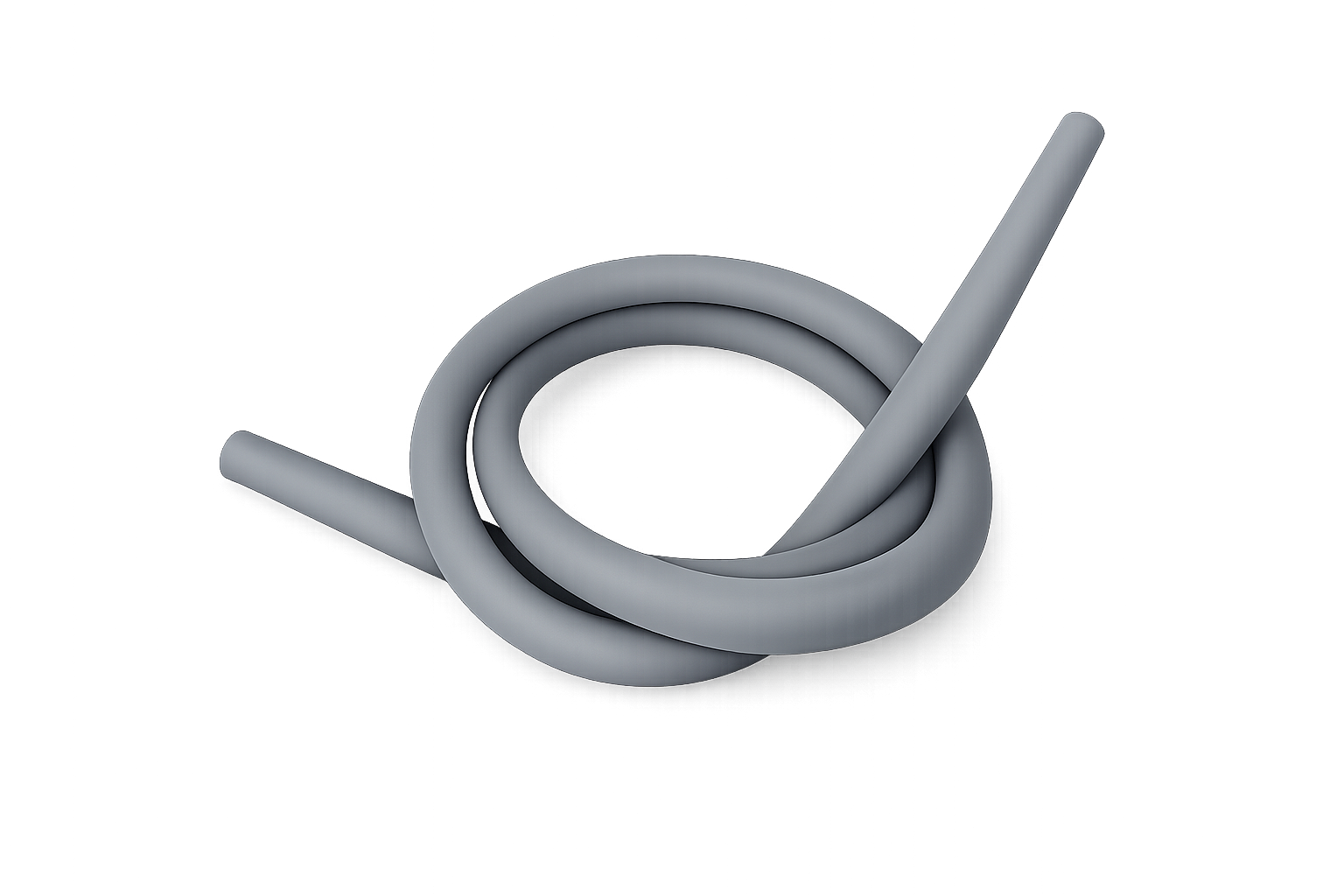 Premium High Grade Soft Touch Silicone Hose - Silver