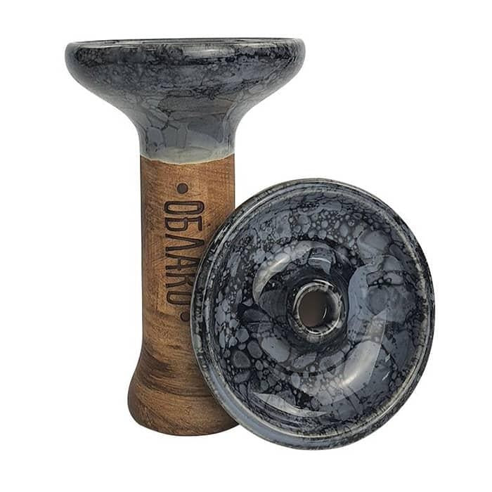 Oblako Phunnel M Glaze Bowl - Grey Marble