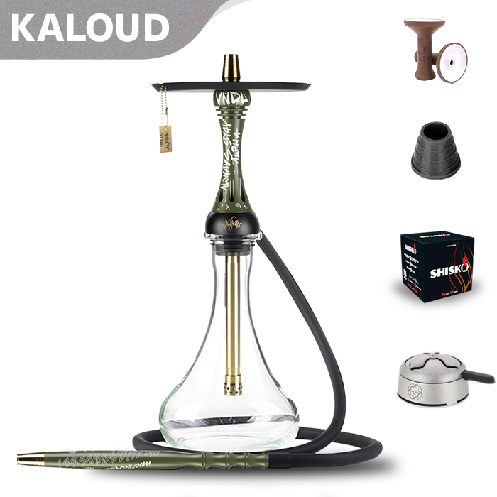Alpha Hookah X VNDL Set Olive Hookah Shisha UK black friday shishagear