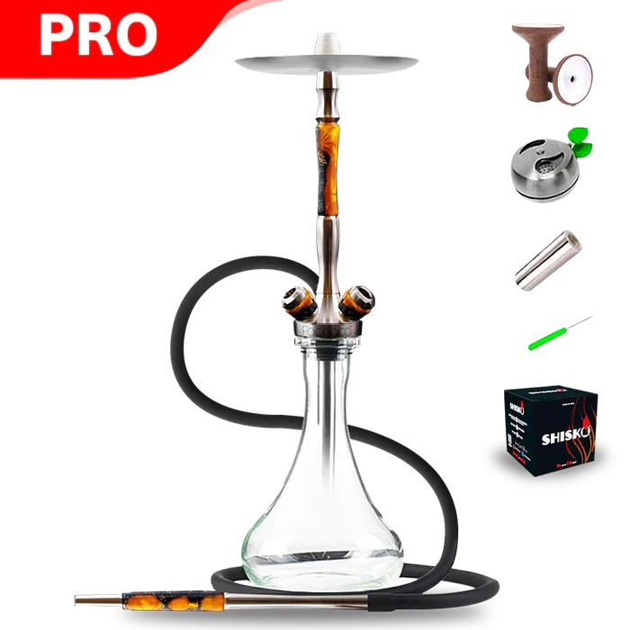 Union Hookah Fibonacci Hookah - Hybrid-Black-Gold