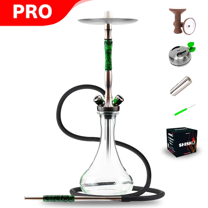 Union Hookah Fibonacci Hookah - Green Acrylic