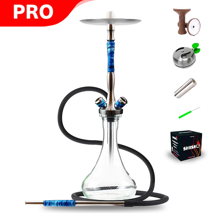 Union Hookah Fibonacci Hookah - Blue Acrylic