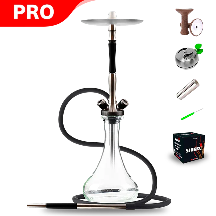 Union Hookah Fibonacci Hookah - Black Exotic Wood