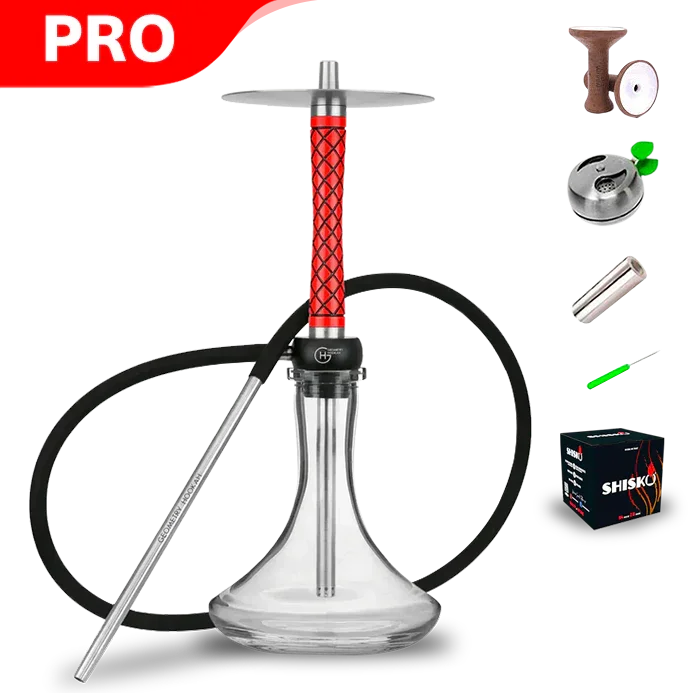 Geometry Hookah Little Bro - Rhombus Red