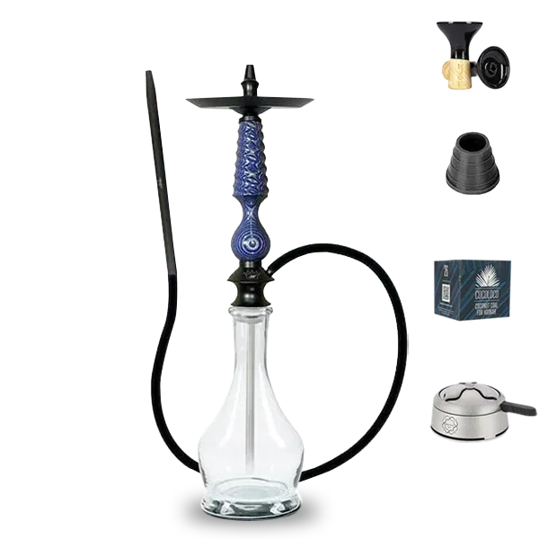 Regal Hookah Cavalier - Blue Angel