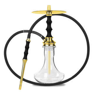 Japona Satoshi Black Hookah - Gold Edition - Shisha Only