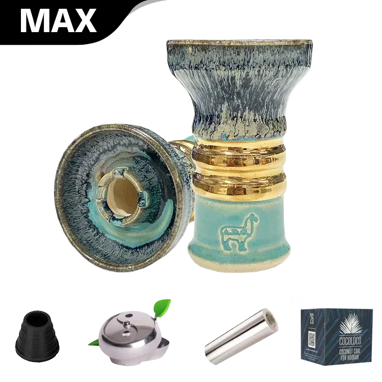 Alpaca Special Edition Mini Rook 18k Gold Bowl - Aqua