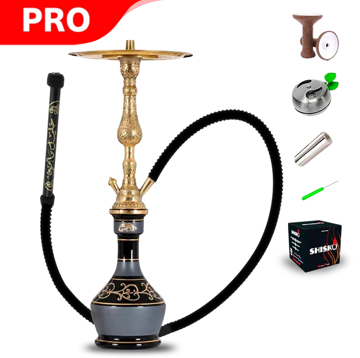 El Nefes Gazi Hookah - Black - Hookah Shisha - UK - black friday 