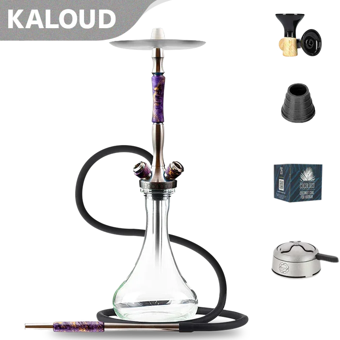 Union Hookah Fibonacci Hookah - Stabilised Wood Purple