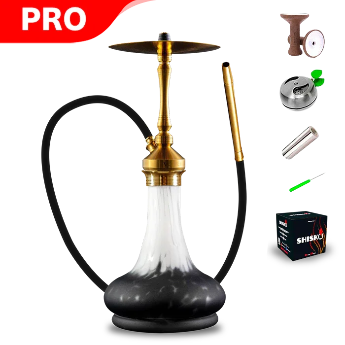 Vesper Hookah Vega PVD Gold With Threaded Base