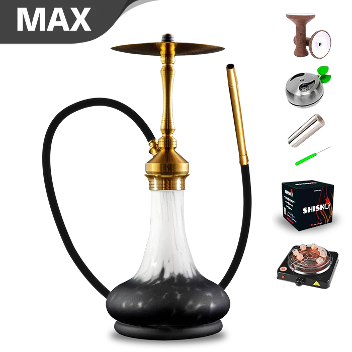 Vesper Hookah Vega PVD Gold With Threaded Base