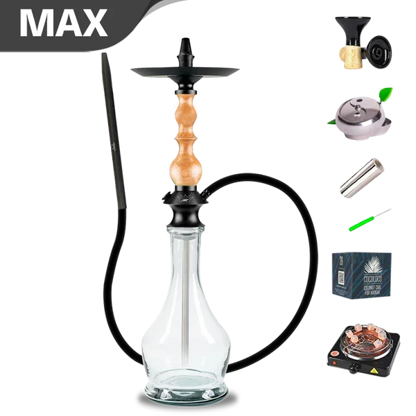 Regal Hookah Mini Queen - Pinewood - Hookah Shisha - UK - black 