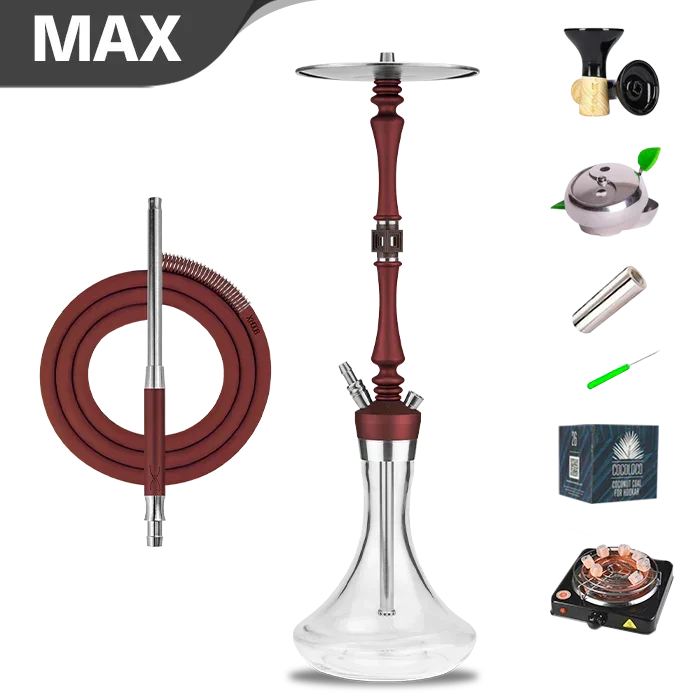 Hoob Mars Pro Hookah - Wine Red