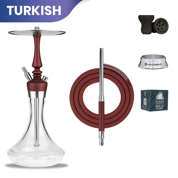 Hoob Mars Mini Pro Hookah - Wine Red