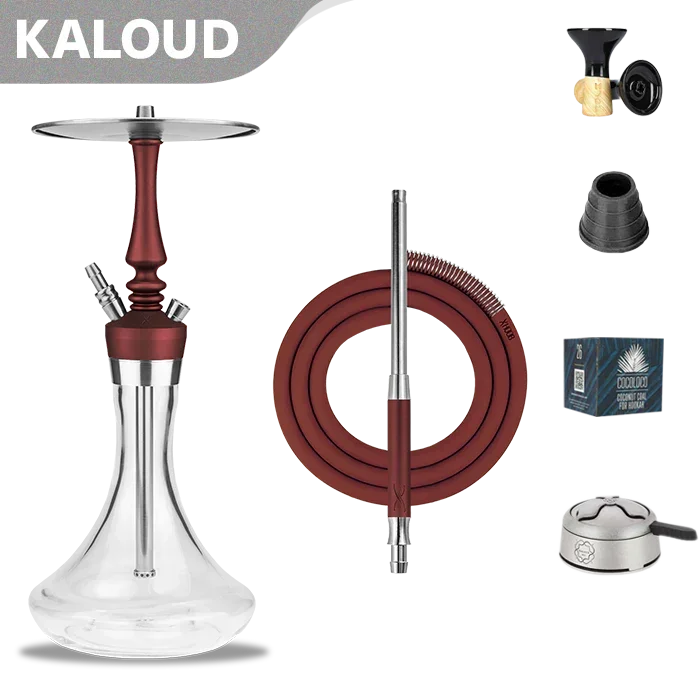 Hoob Mars Mini Pro Hookah - Wine Red